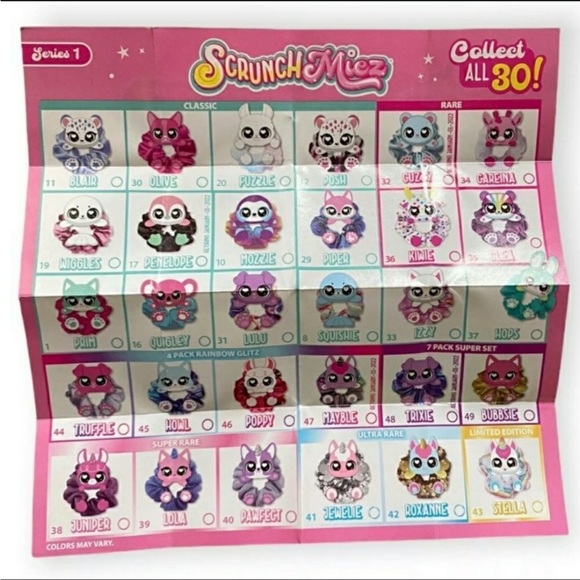 ScrunchMiez Series 1 Girl’s Collectible Scrunchies By Moose Toys RARE #37 HOPS - Picture 6 of 6